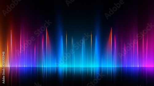 Neon Glow Rhapsody Rhapsody of neon glow in a gradient background