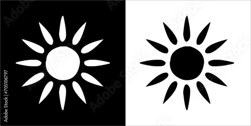 Illustration vector graphics of sun light icon
