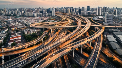 Urbanization and transportation with a focus on roads and highways