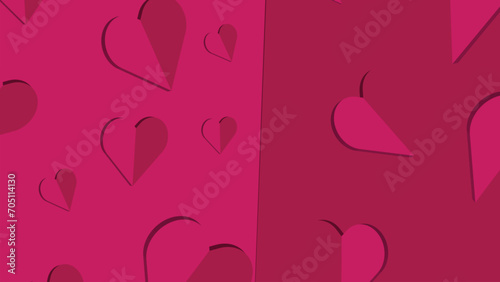 Abstract simple valentine love pink background.