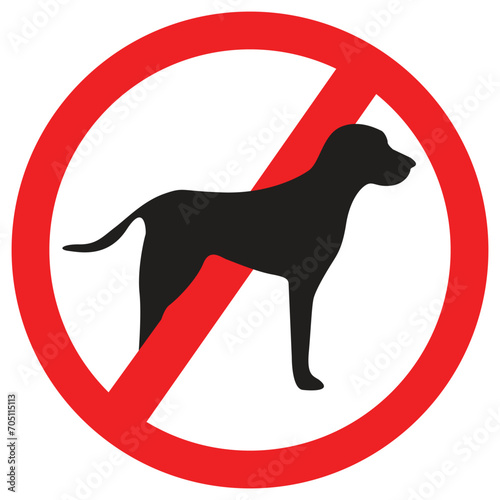 No pet allowed sign. Dog sign with warning text. Icon  sign  logo and symbol. Vector .eps illustration. Caution sign.