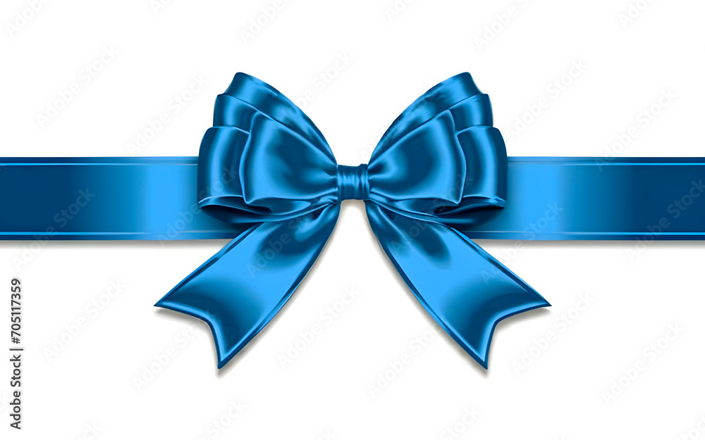blue ribbon bow isolated on white background blue ribbon bow isolated on white background