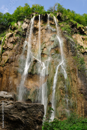 Wodospad w parku narodowym, Chorwacja