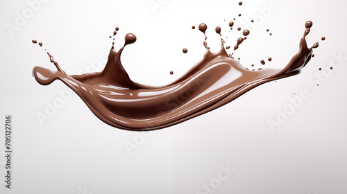 Chocolate liquid splashes