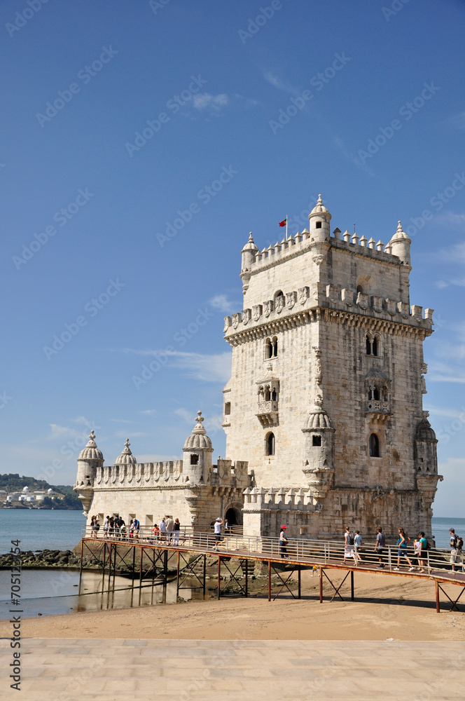 Wieża w Belem, Portugalia - obrazy, fototapety, plakaty 