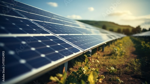 Photovoltaic panels for renewable electric production. Alternative energy source