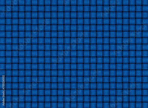 Niebieska jansowa tekstura plecionego wzoru - abstrakcyjne tło