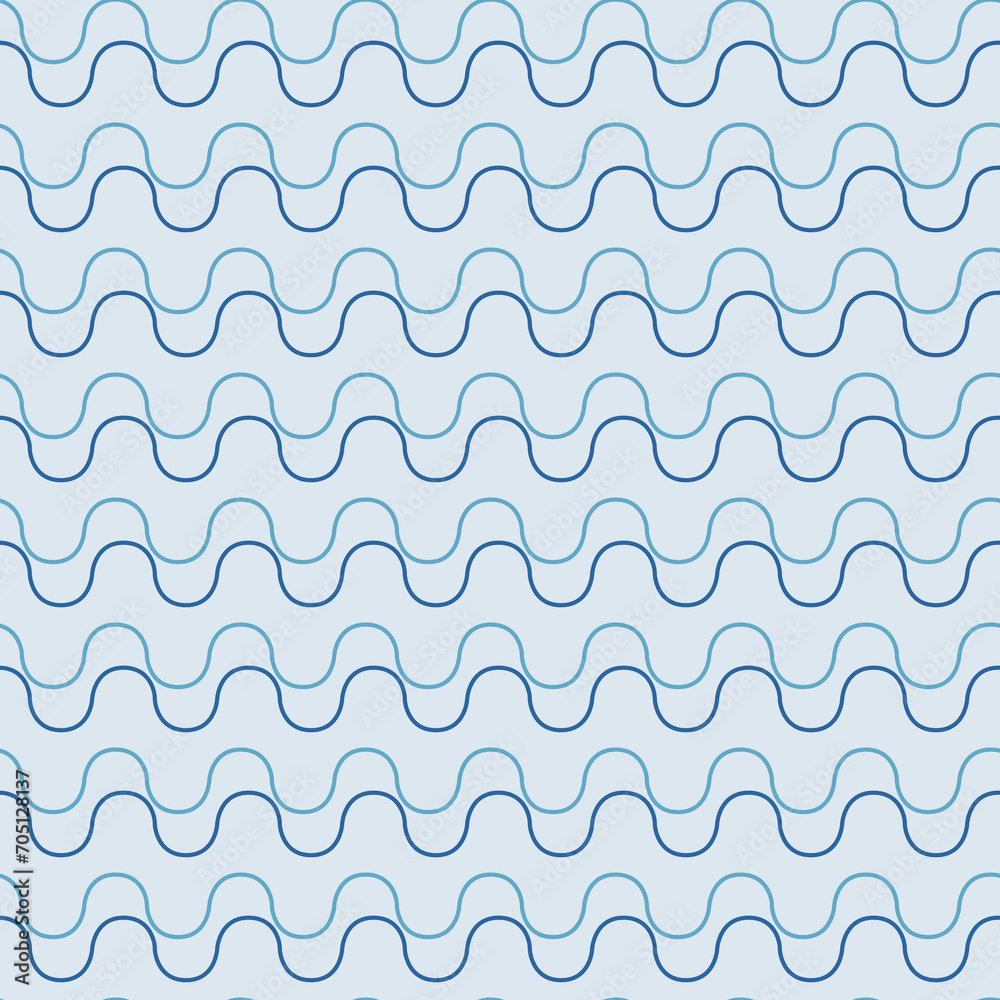 Blue Wave pattern abstract background. Stripes wave pattern white and blue for design.