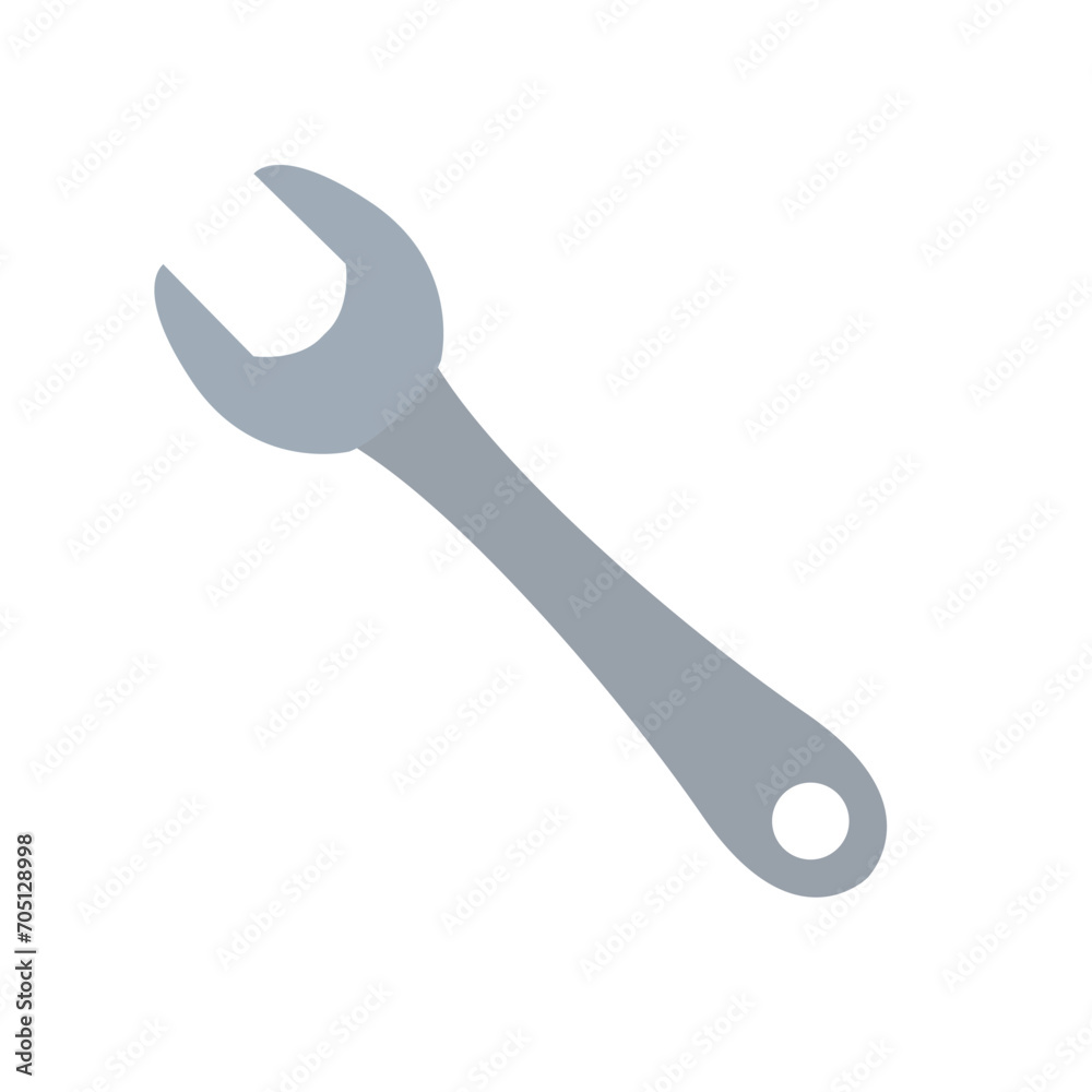 Wrench metal tool vector symbol Wrench metal tool vector symbol