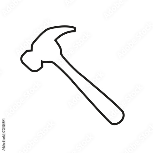hammer tool vector symbol sign icon photo