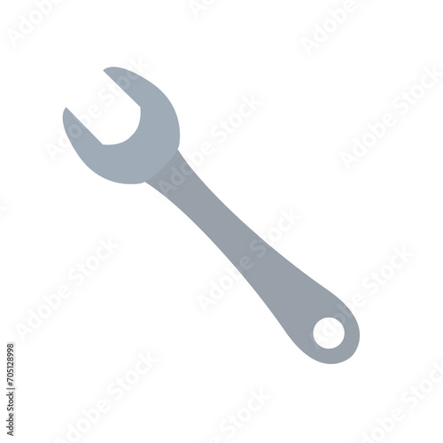 Wrench metal tool vector symbol