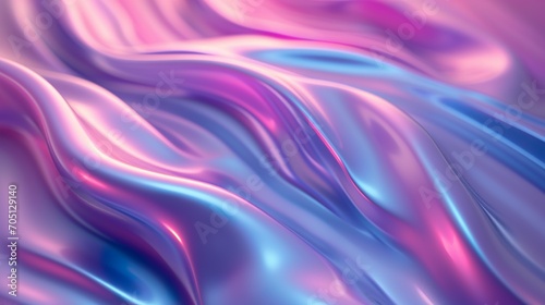 Fondo abstracto 3d con ondas en tonos púrpura. Generado por IA.