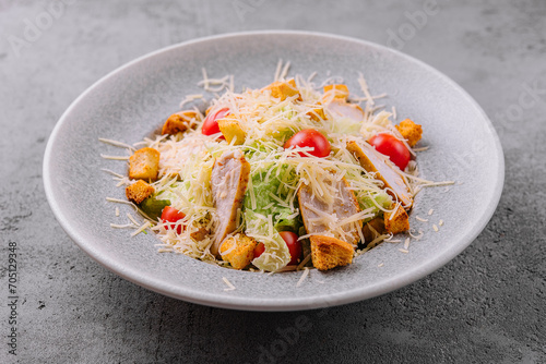 Caesar salad with grilled chicken
