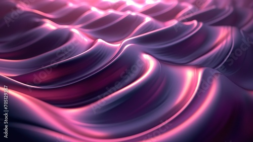 Fondo abstracto 3d con ondas en tonos p  rpuras. Generado por IA.