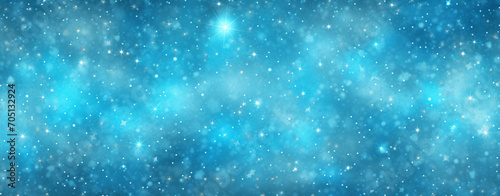Blue background with stars and lights