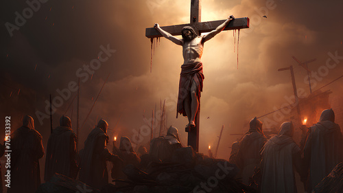 The crucifixion of Jesus Christ is our Easter. photo