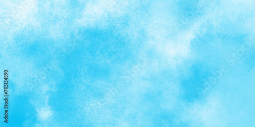 brush painted watercolor art background with white clouds, Watercolor Shades The White Cloud and Blue Sky with small clouds, Abstract cloudy hand paint splash stain backdrop banner. © MUHAMMAD TALHA