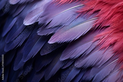 Photo of the fine textures of a feather in your frame. Generative AI © Aditya