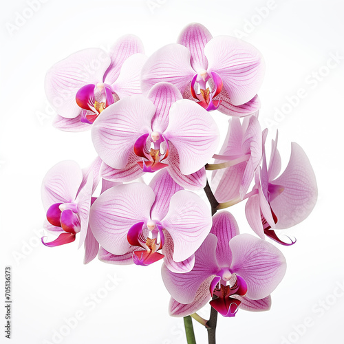 orchid isolated on pink