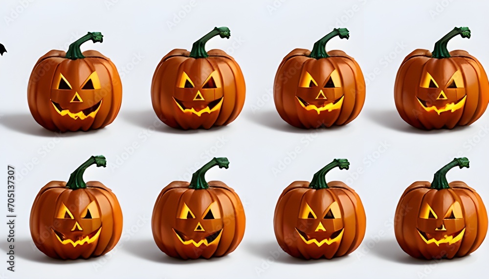 set of halloween pumpkins set of halloween pumpkins