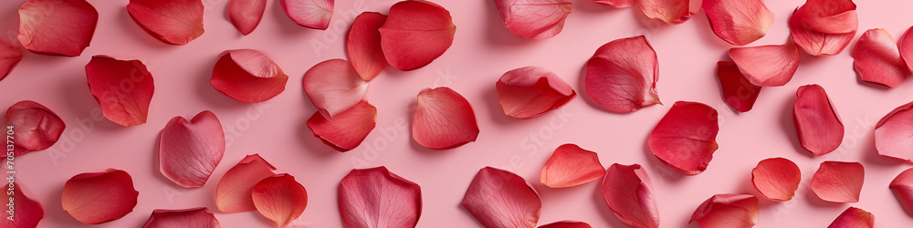 rose flower petals on a light pink background banner, a falling or flying red rose petals image rose flower petals on a light pink background banner, a falling or flying red rose petals image