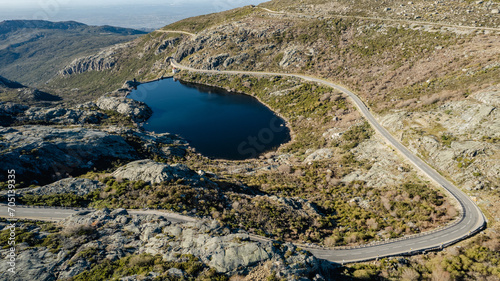 view of lake in Serra da estrela © moovaudiovisuais
