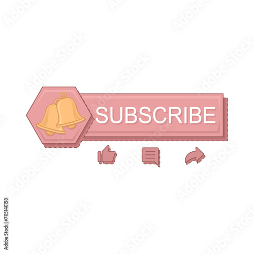 Illustration of subscribe button 