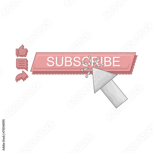 Illustration of subscribe button 