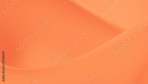 3D abstract background in Peach Fuzz, Color of the Year. Waves pattern with pastel colors