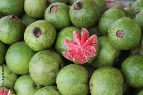 Guava fruits for sale in street market