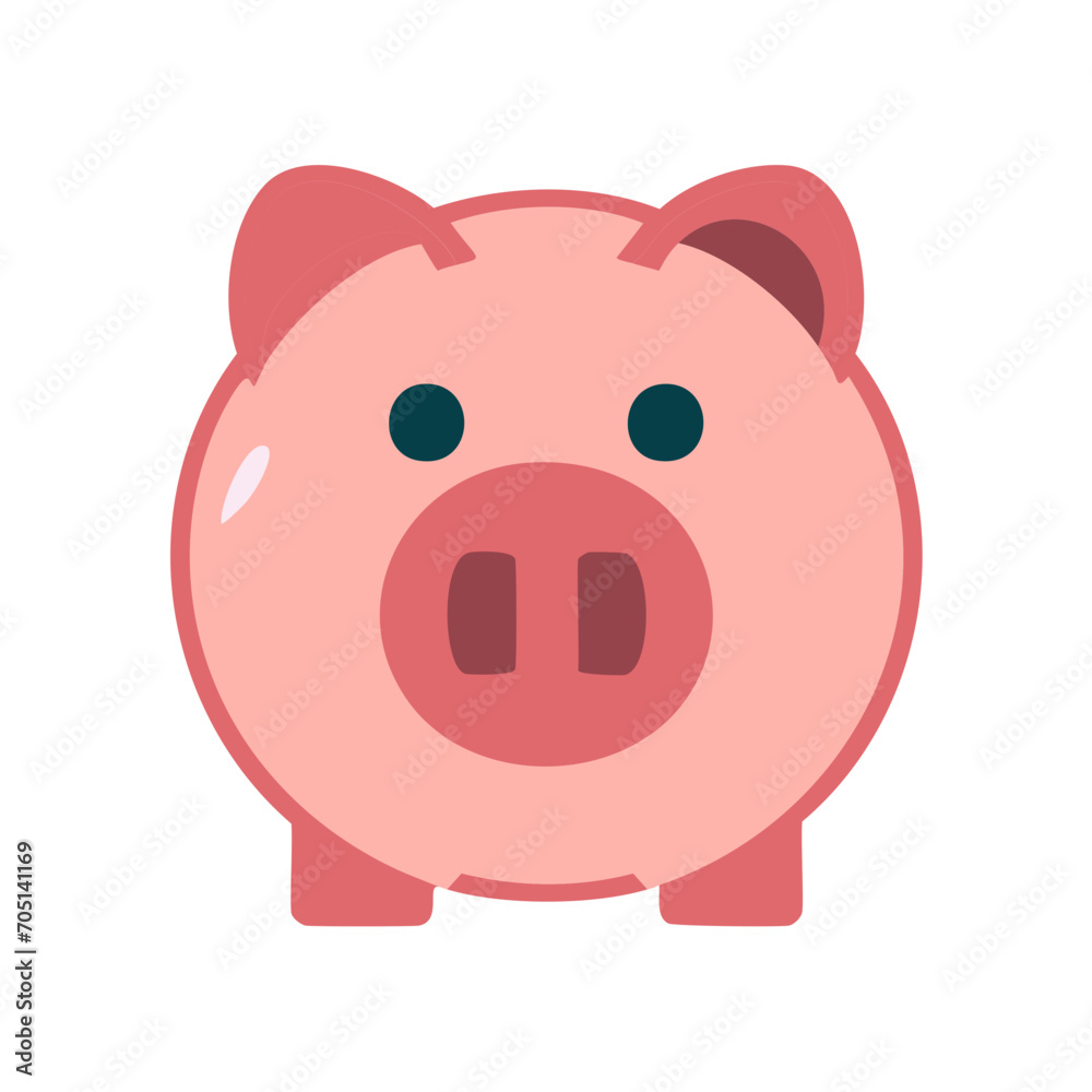 Cartoon Piggy Bank Vector Illustration Cartoon Piggy Bank Vector Illustration