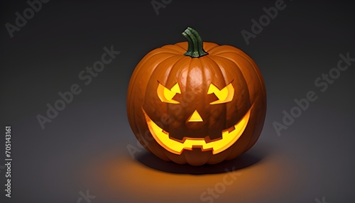 halloween pumpkin on black © Asma