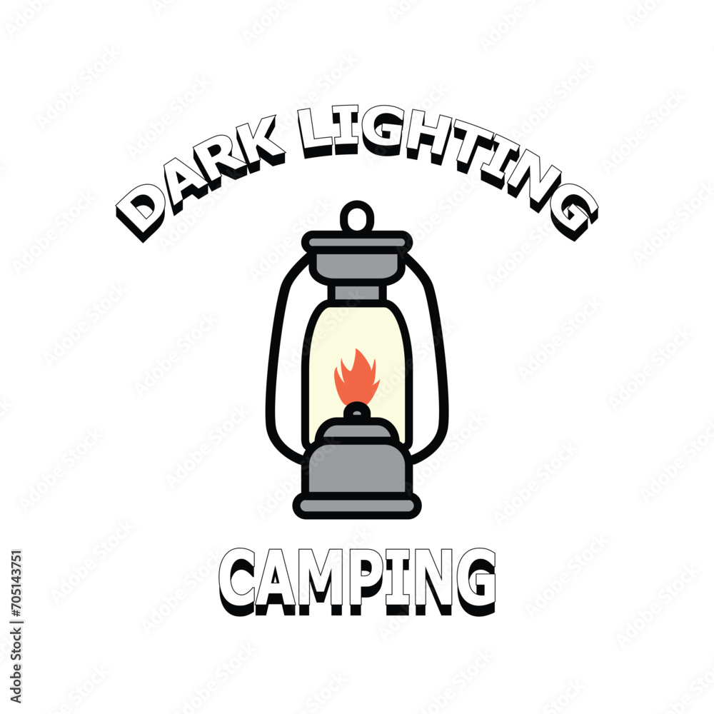 Camping lantern simple icon vector illustration Camping lantern simple icon vector illustration