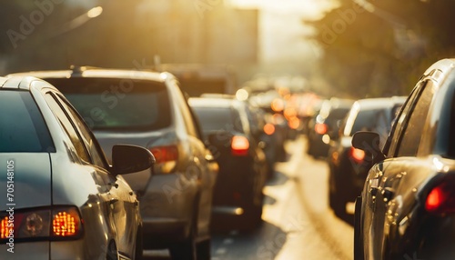 Traffic jams during rush hour © Marko