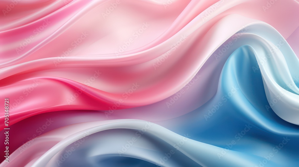 abstract background with smooth silk fabric in pink, blue and white colors abstract background with smooth silk fabric in pink, blue and white colors