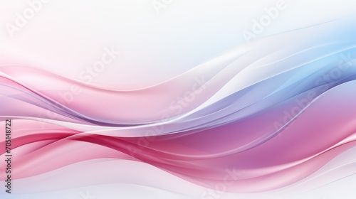 abstract background with smooth lines in pink, blue and white colors