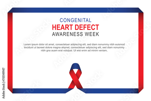 Congenital Heart Defect Awareness Week background.