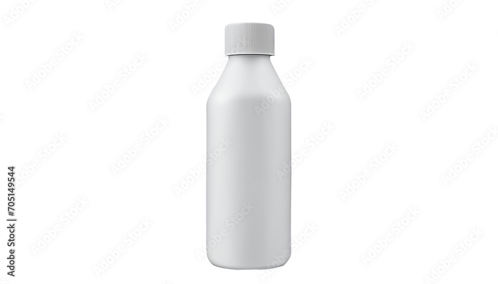 A front view white spray bottle isolated on white background A front view white spray bottle isolated on white background