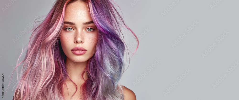 Gorgeous woman with ombre or balayage techniques hairstyle Gorgeous woman with ombre or balayage techniques hairstyle