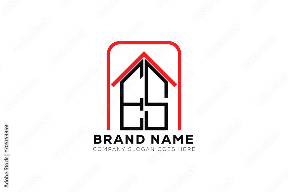 ES letter creative real estate vector logo design . ES creative initials letter logo concept. ES house sheap logo ES letter creative real estate vector logo design . ES creative initials letter logo concept. ES house sheap logo