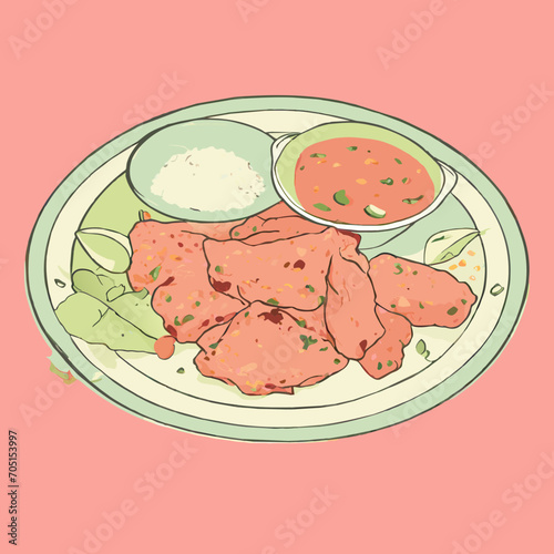 Tasty Indian food mix pakora