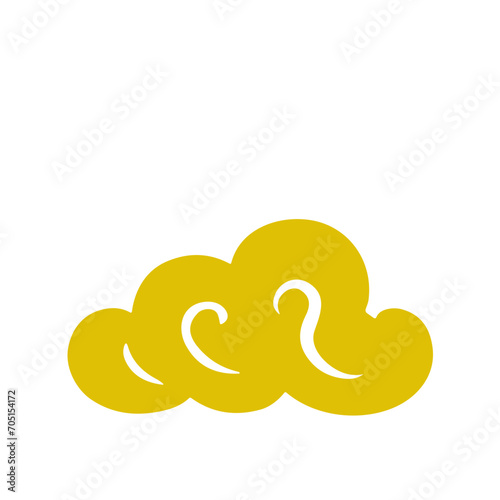 oriental chinese cloud flat design