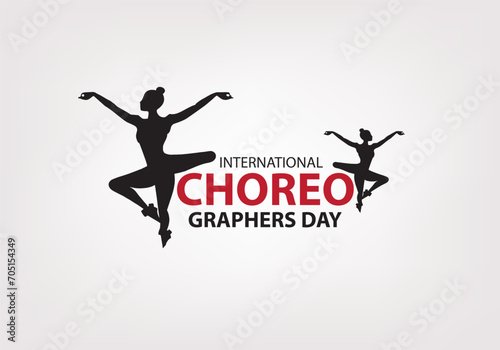 International choreographer’s day vector art design