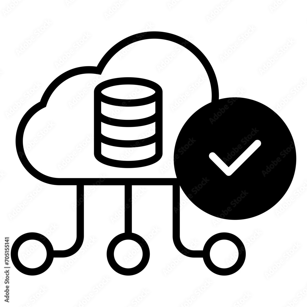 Approved Data solid glyph icon Approved Data solid glyph icon