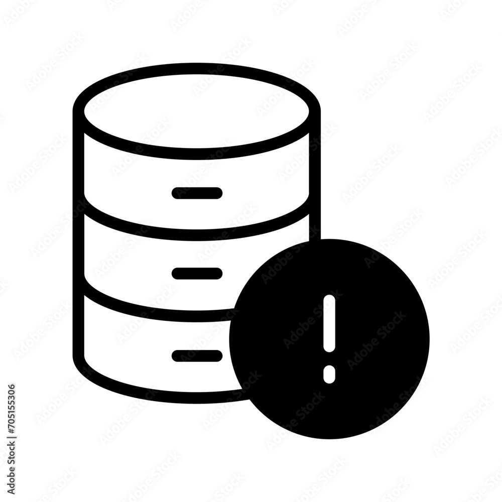 Database Info solid glyph icon Database Info solid glyph icon