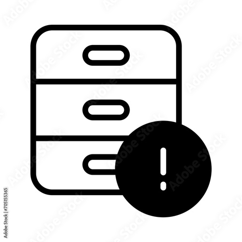 Info Archive solid glyph icon