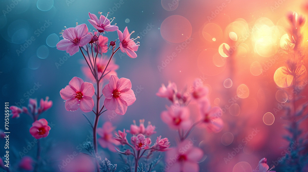 Fototapeta premium flowers in the morning