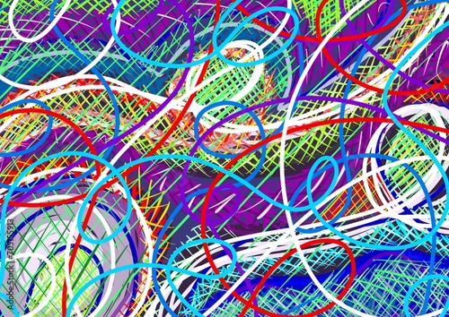 Hand drawn colorful pastel crayon abstract background