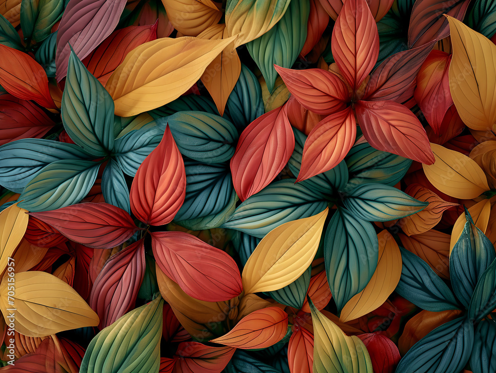 pastel colorful leaves background pattern pastel colorful leaves background pattern