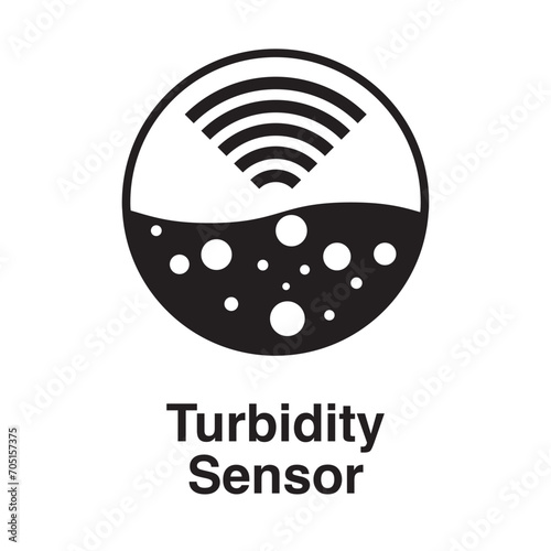 turbidity sensor icon vector illustration